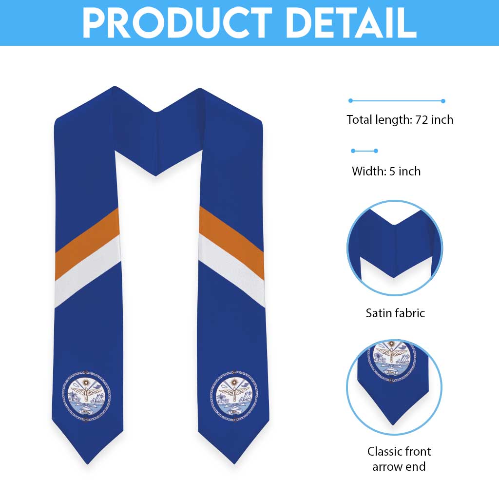 Marshall Islands Graduation Stole Coat Of Arms Style LT05 - Polynesian Pride