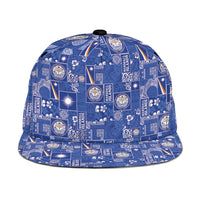 Marshall Islands Merry Christmas Snapback Cap Pacific Patchwork Xmas Vibes - Polynesian Pride