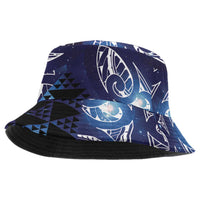 Matariki New Zealand Bucket Hat NZ Niho Taniwha Maori New Year Blue Galaxy LT14 One Size Blue - Polynesian Pride