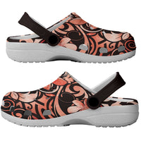 Matariki New Zealand Clogs Shoes Maori Pattern Red Galaxy - Polynesian Pride