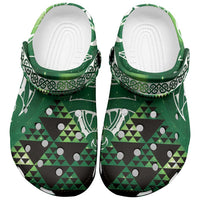 Matariki New Zealand Clogs Shoes NZ Niho Taniwha Maori New Year Green Galaxy