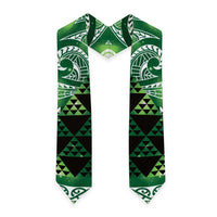 Matariki New Zealand Graduation Stole NZ Niho Taniwha Maori New Year Green Galaxy