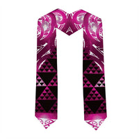 Matariki New Zealand Graduation Stole NZ Niho Taniwha Maori New Year Pink Galaxy LT14 - Polynesian Pride