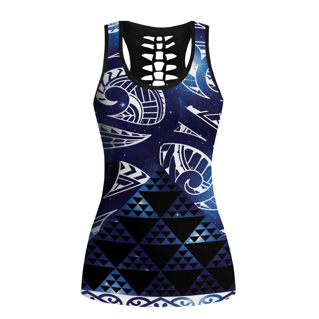Matariki New Zealand Hollow Tank Top NZ Niho Taniwha Maori New Year Blue Galaxy