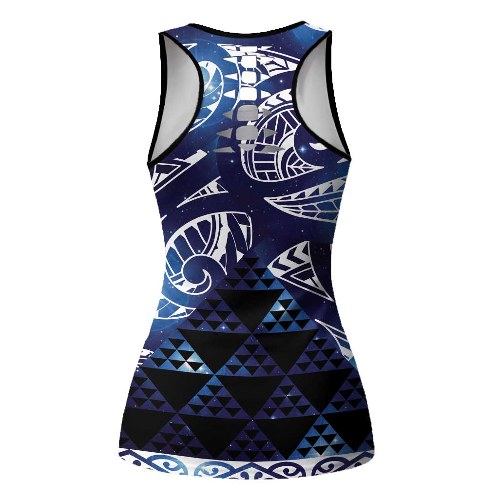 Matariki New Zealand Hollow Tank Top NZ Niho Taniwha Maori New Year Blue Galaxy