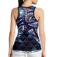 Matariki New Zealand Hollow Tank Top NZ Niho Taniwha Maori New Year Blue Galaxy