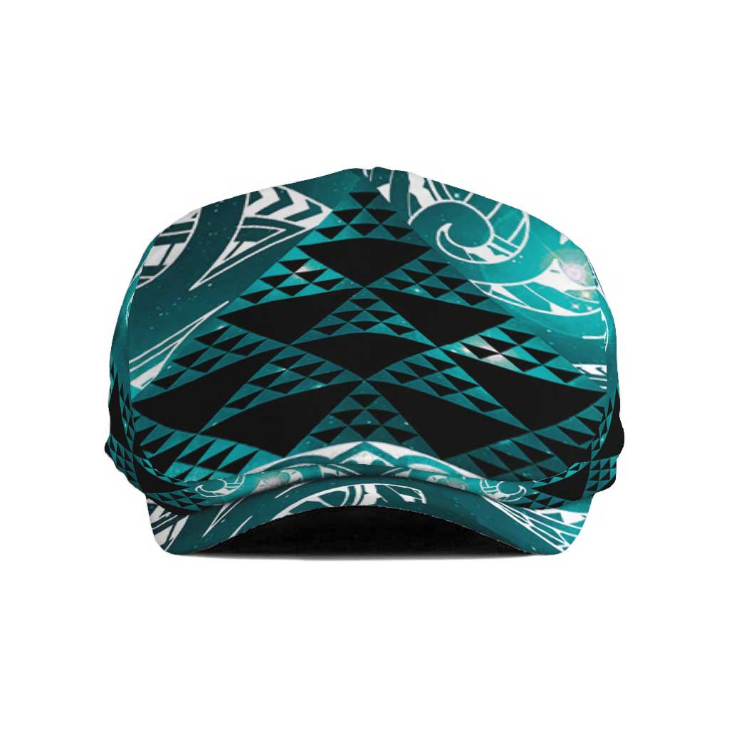 Matariki New Zealand Jeff Hat NZ Niho Taniwha Maori New Year Cyan Galaxy LT14 Cyan - Polynesian Pride