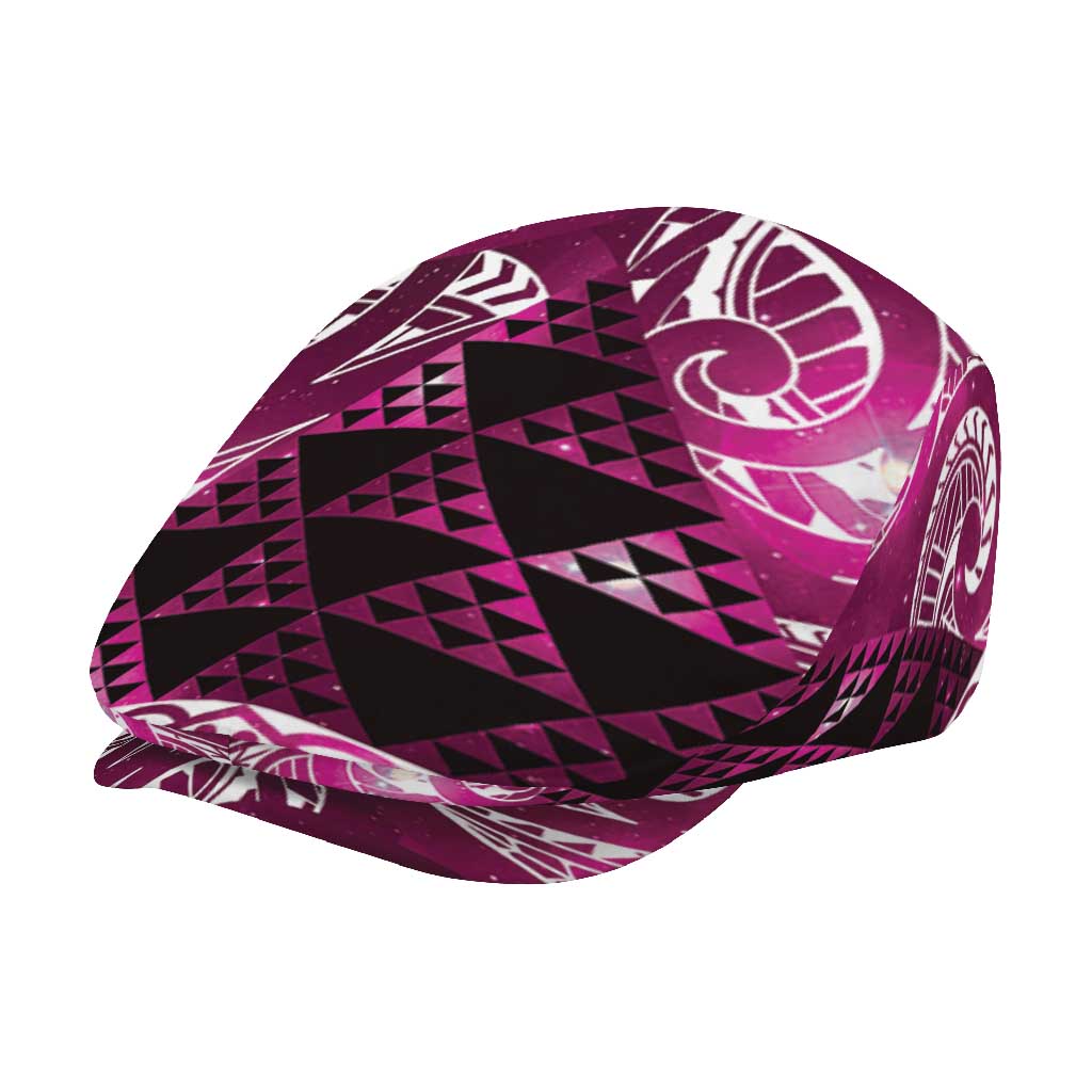 Matariki New Zealand Jeff Hat NZ Niho Taniwha Maori New Year Pink Galaxy LT14 - Polynesian Pride
