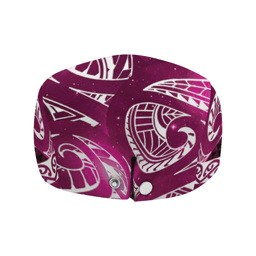Matariki New Zealand Jeff Hat NZ Niho Taniwha Maori New Year Pink Galaxy LT14 - Polynesian Pride