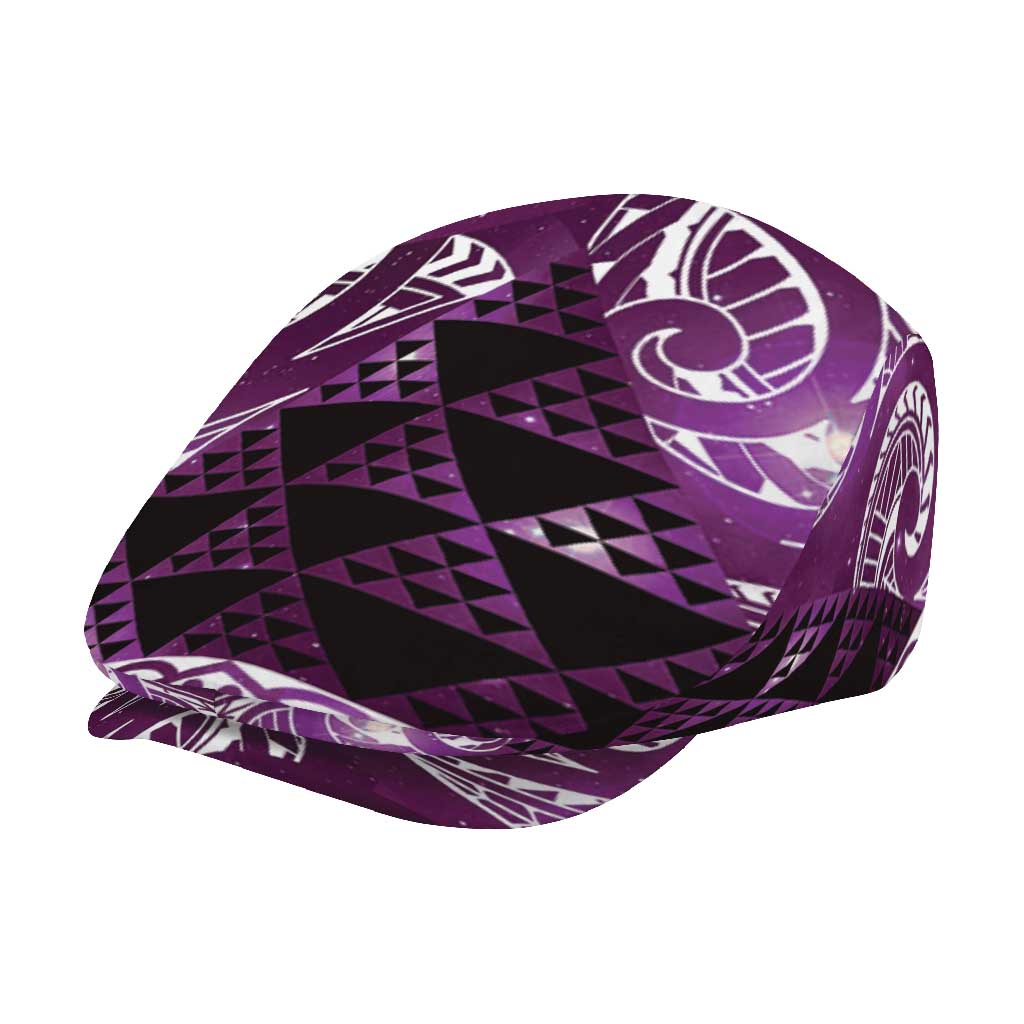 Matariki New Zealand Jeff Hat NZ Niho Taniwha Maori New Year Purple Galaxy LT14 - Polynesian Pride