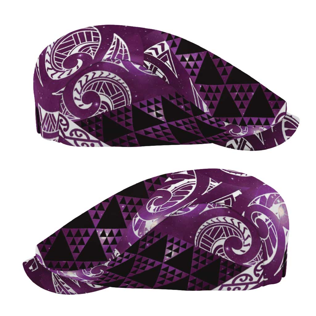 Matariki New Zealand Jeff Hat NZ Niho Taniwha Maori New Year Purple Galaxy LT14 - Polynesian Pride