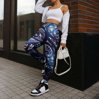 Matariki New Zealand Jogger Pants NZ Niho Taniwha Maori New Year Blue Galaxy LT14 - Polynesian Pride