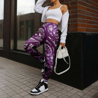 Matariki New Zealand Jogger Pants NZ Niho Taniwha Maori New Year Purple Galaxy LT14 - Polynesian Pride
