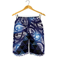 Matariki New Zealand Shorts for Men NZ Niho Taniwha Maori New Year Blue Galaxy LT14 - Polynesian Pride