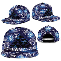 Matariki New Zealand Snapback Cap NZ Niho Taniwha Maori New Year Blue Galaxy LT14 - Polynesian Pride