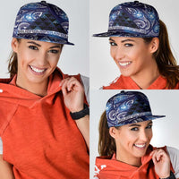 Matariki New Zealand Snapback Cap NZ Niho Taniwha Maori New Year Blue Galaxy LT14 - Polynesian Pride