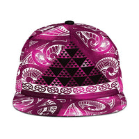 Matariki New Zealand Snapback Cap NZ Niho Taniwha Maori New Year Pink Galaxy LT14 One Size Pink - Polynesian Pride