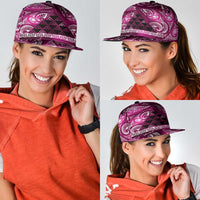 Matariki New Zealand Snapback Cap NZ Niho Taniwha Maori New Year Pink Galaxy LT14 - Polynesian Pride