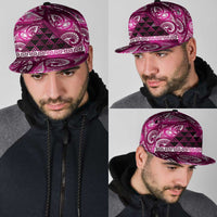 Matariki New Zealand Snapback Cap NZ Niho Taniwha Maori New Year Pink Galaxy LT14 - Polynesian Pride