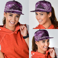 Matariki New Zealand Snapback Cap NZ Niho Taniwha Maori New Year Purple Galaxy LT14 - Polynesian Pride
