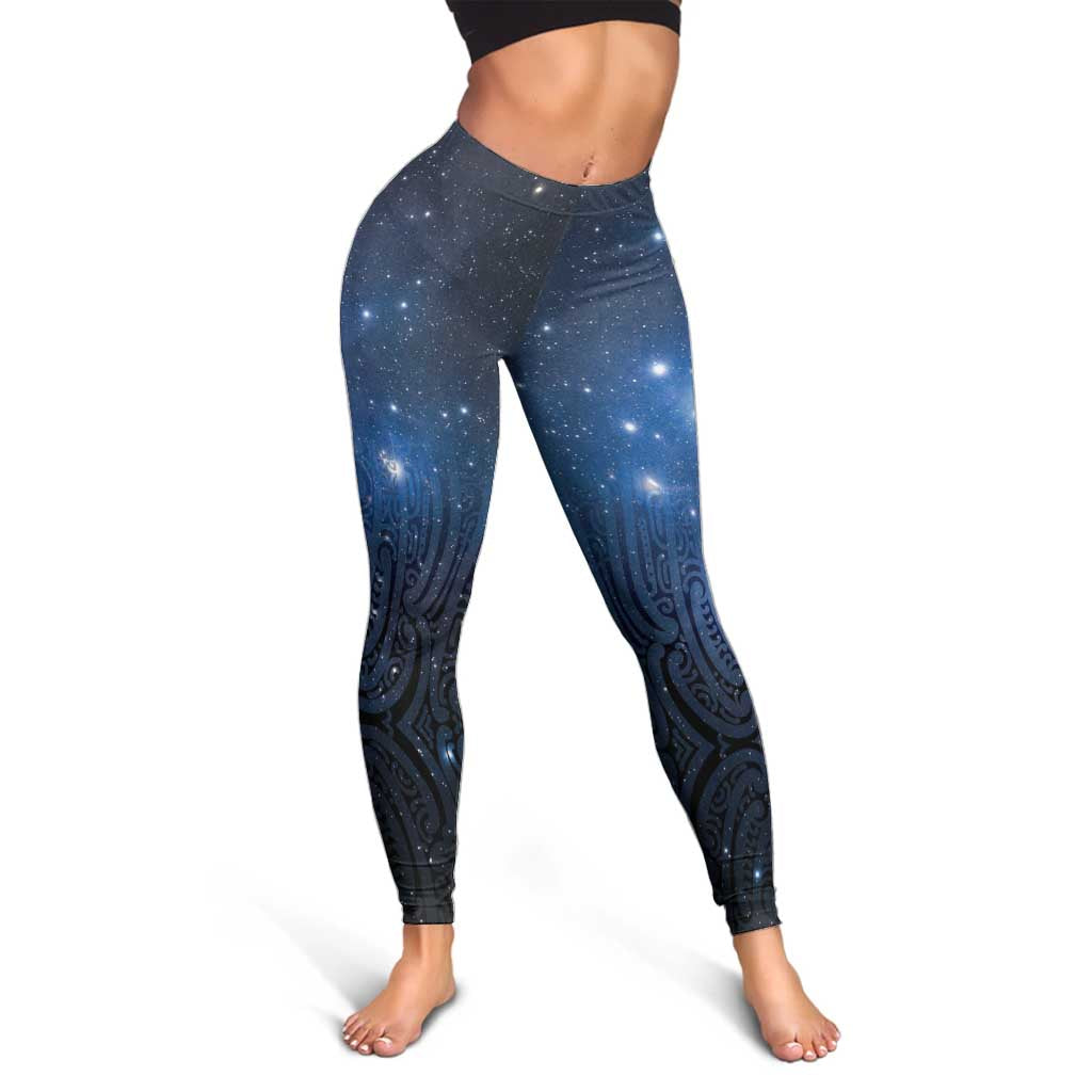 Matariki Te Tau Hou Māori Leggings New Zealand Starry Sky LT7
