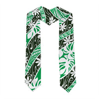 Matie Tahiti Tiare Monstera Graduation Stole Polynesian Pattern Curve Style LT01 - Polynesian Pride