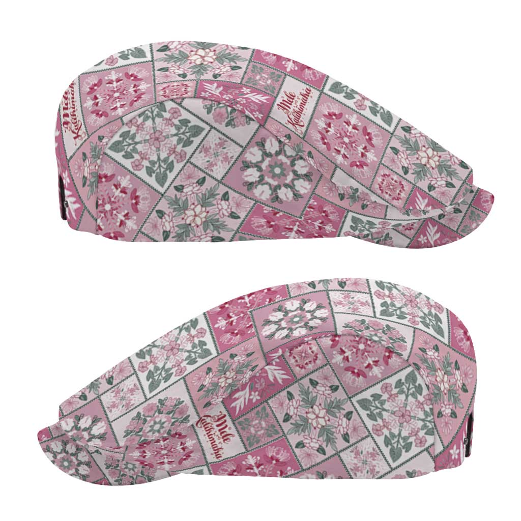 Mele Kalikimaka Hawaii Christmas Jeff Hat Akala Seamless Floral Motif - Polynesian Pride