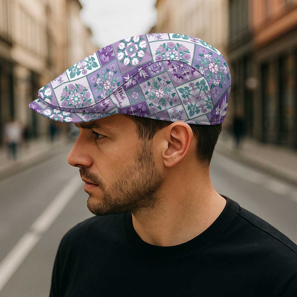 Mele Kalikimaka Hawaii Christmas Jeff Hat Poni Seamless Floral Motif - Polynesian Pride