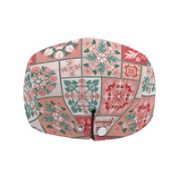 Mele Kalikimaka Hawaii Christmas Jeff Hat Ulaula Seamless Floral Motif - Polynesian Pride