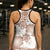 Mocha Mousse Aloha Hawaii Hollow Tank Top Monstera Hibiscus Plumeria Seamless Vibes - Polynesian Pride