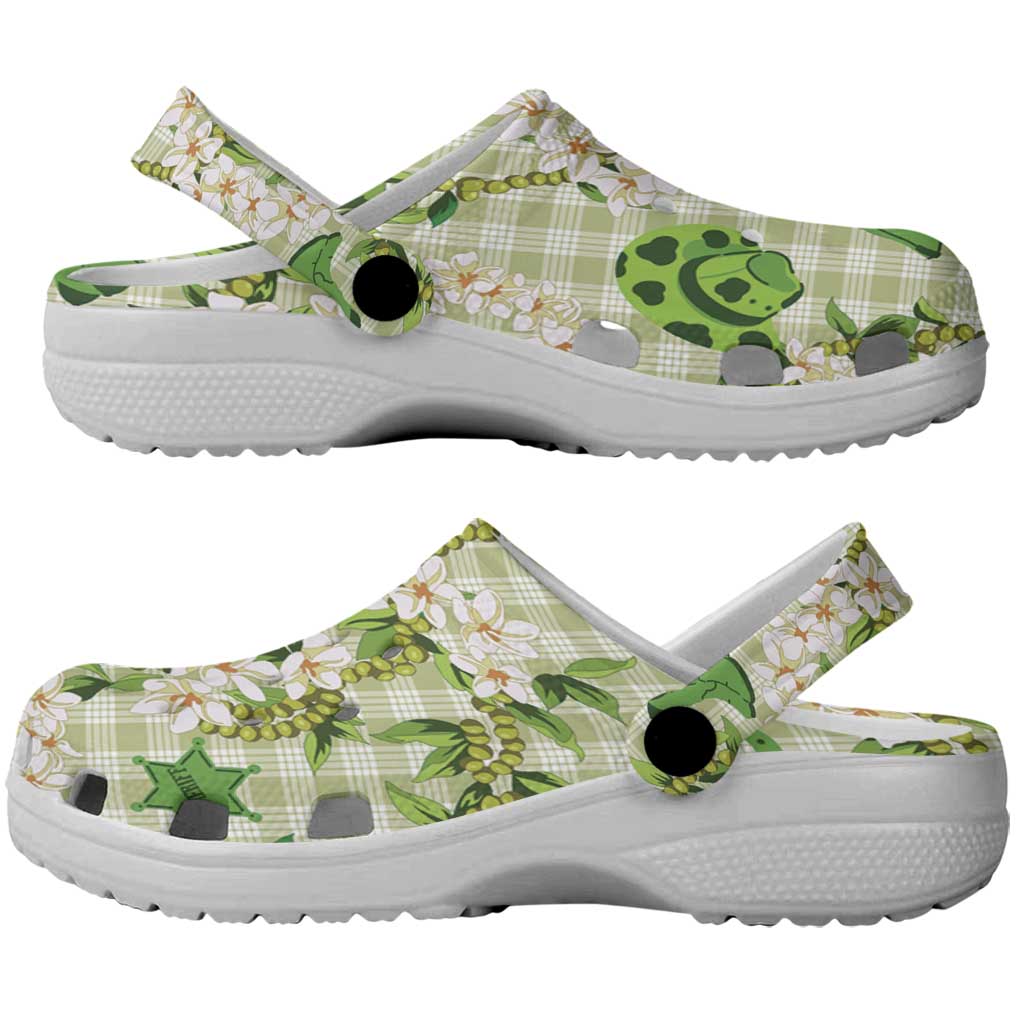 Mokihana Maile Ilima Leis Paniolo Palaka Clogs Shoes Hawaiian Omaomo Ala Spirit - Polynesian Pride