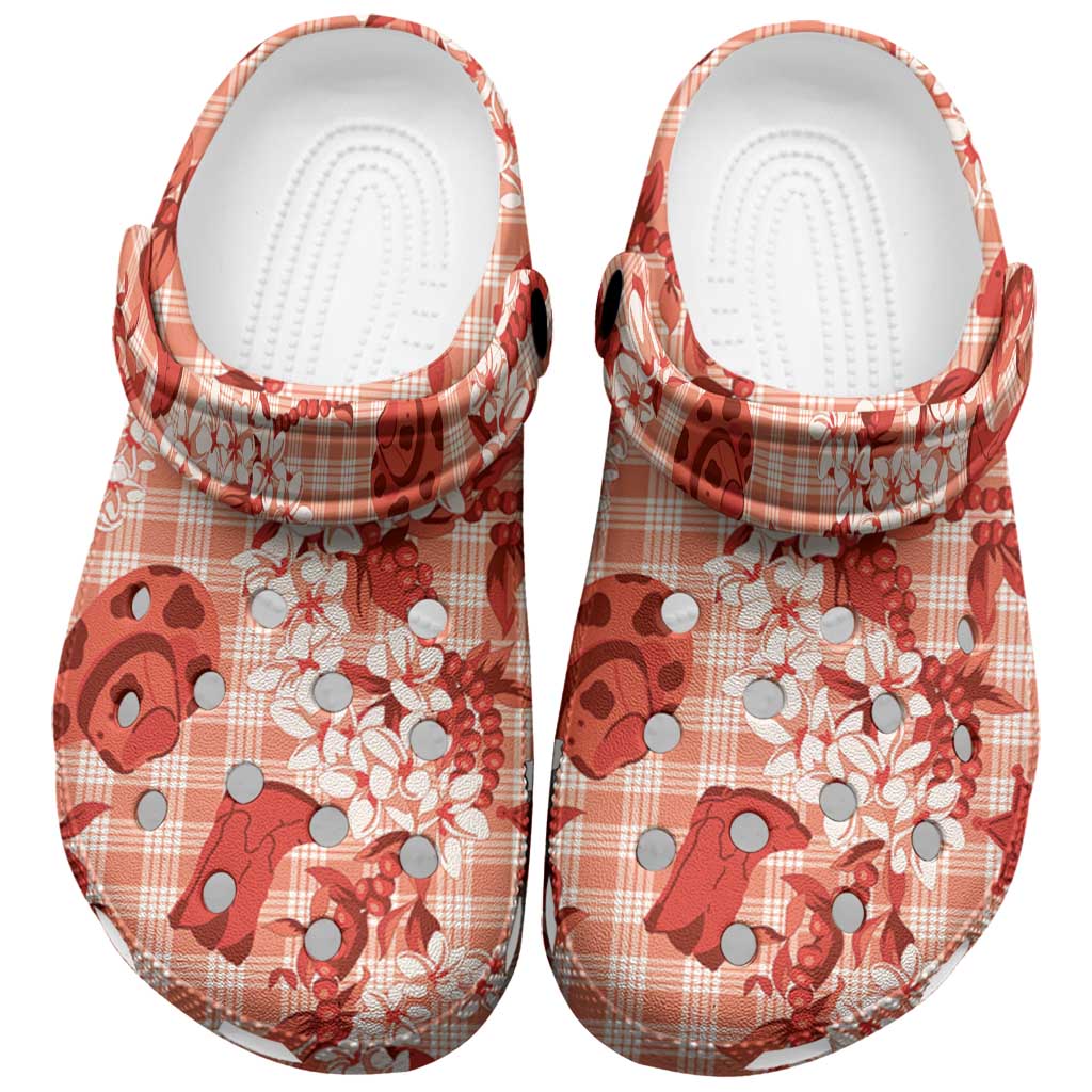 Mokihana Maile Ilima Leis Paniolo Palaka Clogs Shoes Hawaiian Ulaula Spirit - Polynesian Pride