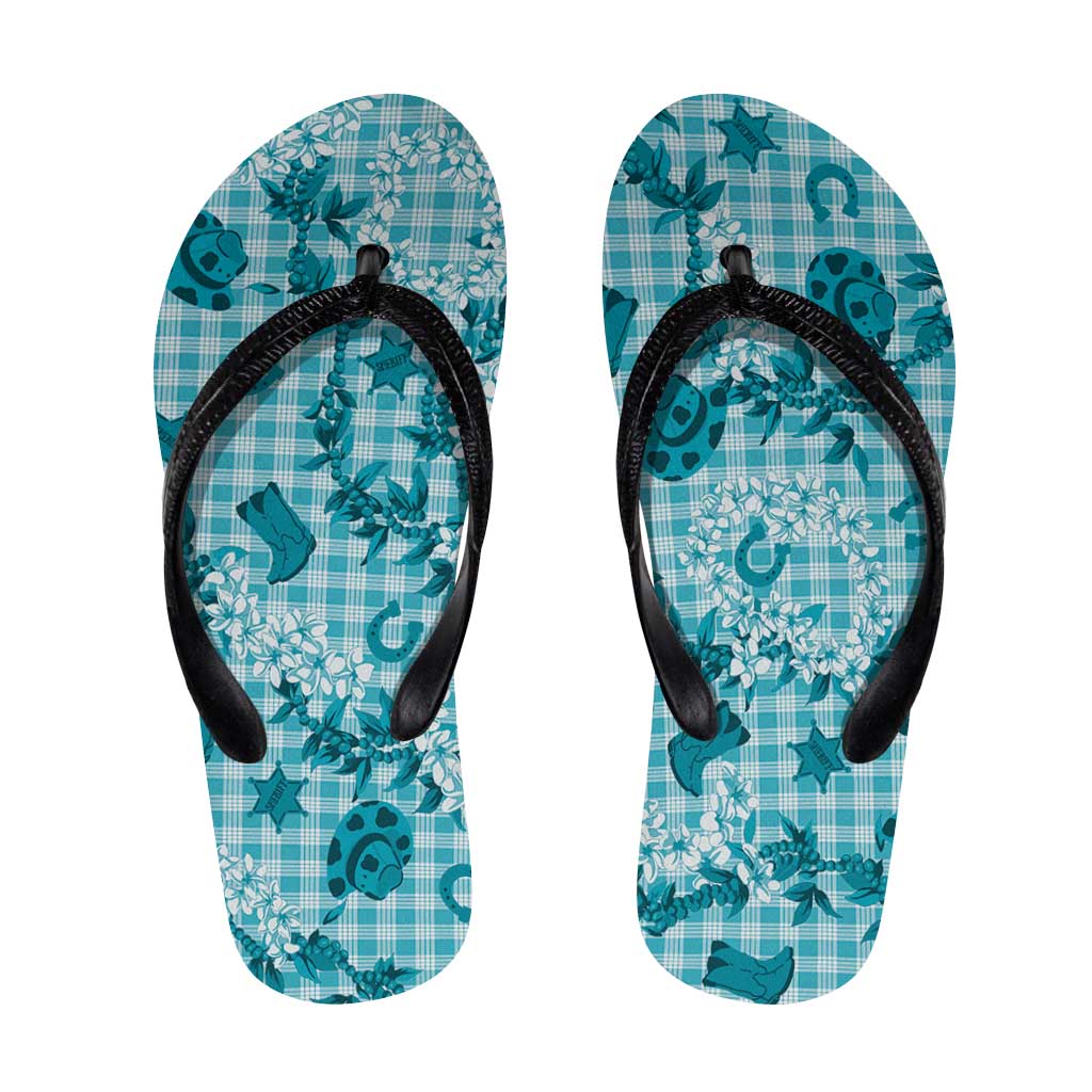 Mokihana Maile Ilima Leis Paniolo Palaka Flip Flops Hawaiian Polu Opa Spirit - Polynesian Pride