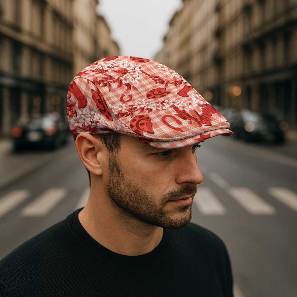 Mokihana Maile Ilima Leis Paniolo Palaka Jeff Hat Hawaiian Ulaula Spirit - Polynesian Pride