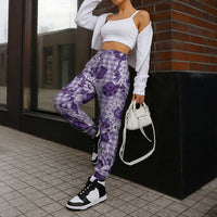 Mokihana Maile Ilima Leis Paniolo Palaka Jogger Pants Hawaiian Poni Spirit - Polynesian Pride