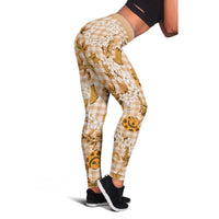 Mokihana Maile Ilima Leis Paniolo Palaka Leggings Hawaiian Kula Spirit - Polynesian Pride