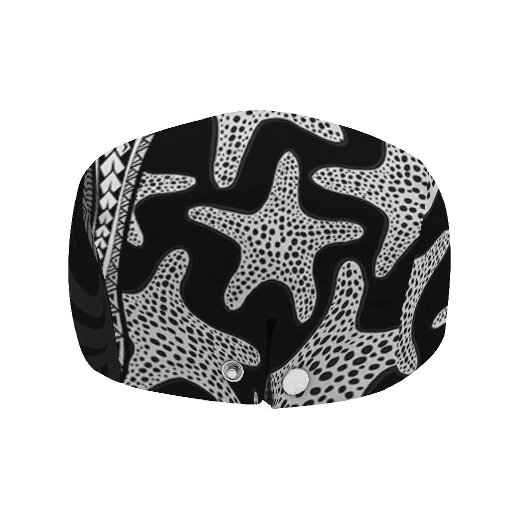 Monotone Polynesian Starfish Unique Pattern Jeff Hat LT01 - Polynesian Pride
