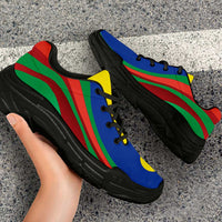 New Caledonia Chunky Sneakers Flag-Inspired Curve Style LT05 - Polynesian Pride