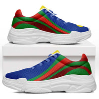 New Caledonia Chunky Sneakers Flag-Inspired Curve Style LT05 Colorful - Polynesian Pride