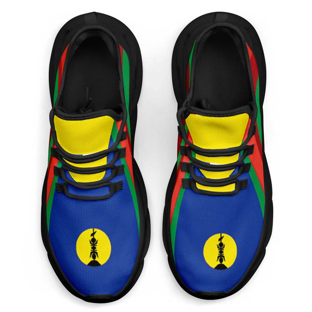 New Caledonia Clunky Sneakers Flag-Inspired Curve Style LT05 - Polynesian Pride