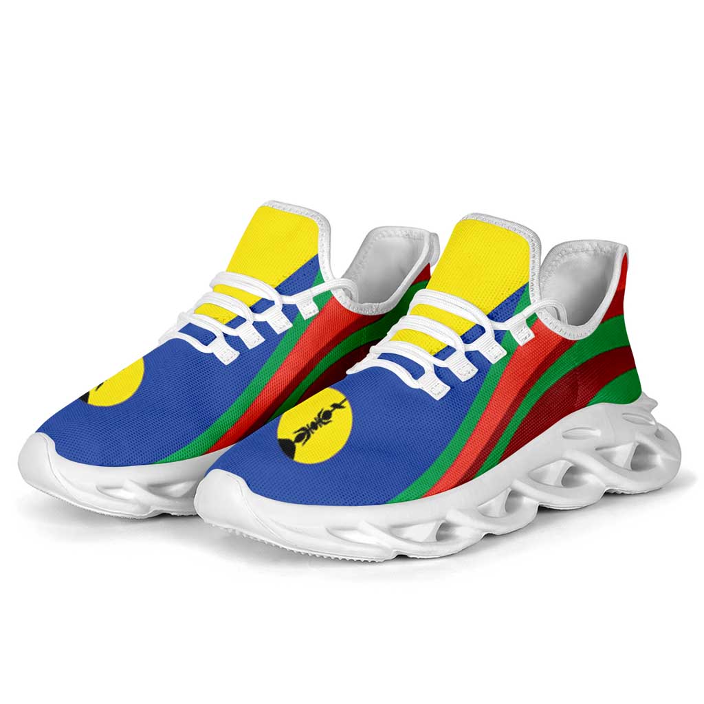 New Caledonia Clunky Sneakers Flag-Inspired Curve Style LT05 - Polynesian Pride