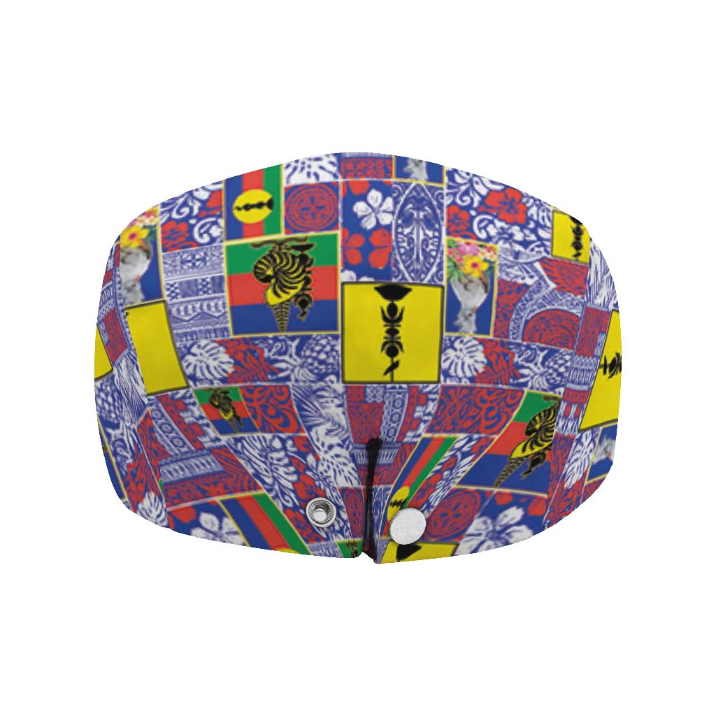 New Caledonia Joyeux Noel Jeff Hat Pacific Patchwork Xmas Vibes - Polynesian Pride