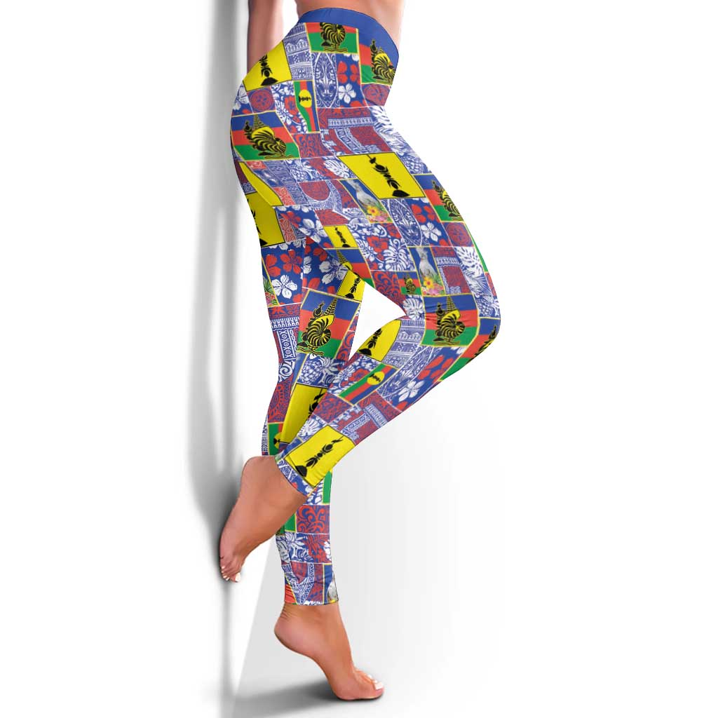 New Caledonia Joyeux Noel Leggings Pacific Patchwork Xmas Vibes LT9 - Polynesian Pride