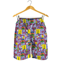 New Caledonia Joyeux Noel Shorts for Men Pacific Patchwork Xmas Vibes LT9 - Polynesian Pride