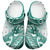 New Zealand Aotearoa Darts Masters Clogs Shoes Maori Art Tattoo with Tribal Dart Symbol Teal Color - Polynesian Pride