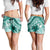 New Zealand Aotearoa Darts Masters Shorts for Women Maori Art Tattoo with Tribal Dart Symbol Teal Color - Polynesian Pride