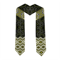 New Zealand Aotearoa Graduation Stole Yellow Taniko Art Maori Pattern LT05 - Polynesian Pride
