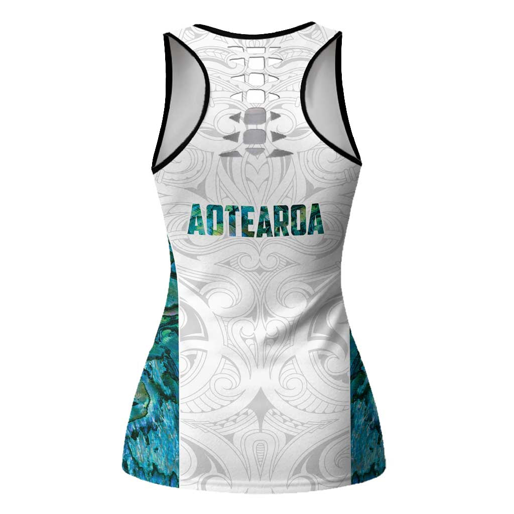 New Zealand Aotearoa Hollow Tank Top Green Maori Papua Shell Indigenous LT9 - Polynesian Pride