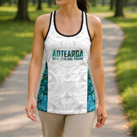 New Zealand Aotearoa Hollow Tank Top Green Maori Papua Shell Indigenous LT9 - Polynesian Pride