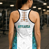 New Zealand Aotearoa Hollow Tank Top Green Maori Papua Shell Indigenous LT9 - Polynesian Pride